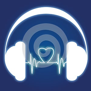 Podcast headphone logo photo