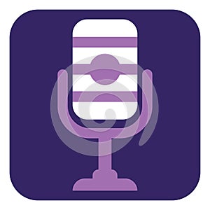 Podcast professional microphone, icon