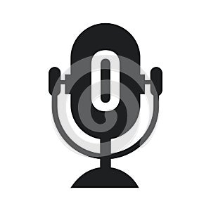 Podcast Radio Logo On Letter O Design Using Microphone Template. Dj Music, Podcast Logo Design, Mix Audio Broadcast Vector