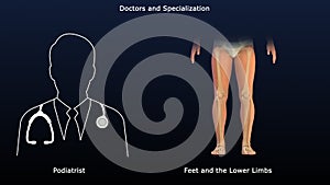Podiatrist - Doctor and Specialization of feet and the lower limbs