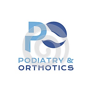 Podiatry and orthotics logo design concept