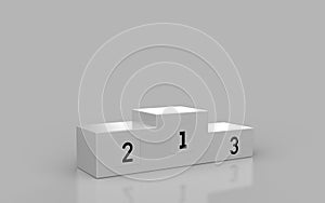 Podium 3D Illustration