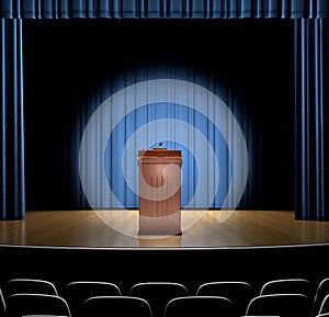 Podium On Stage