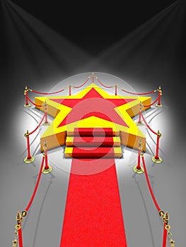 Podium star in spotlight