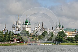 Podozerka Pier and Domes of Rostov Kremlin