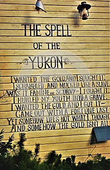 Poem of the spell of the Yukon