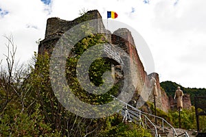 The Poenari castle. Arefu. Arges county. Romania