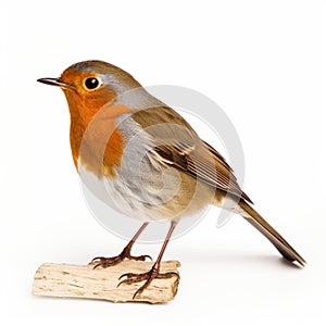 Poetcore Robin: Accurate Bird Specimen In Dignified Pose