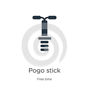 Pogo stick icon vector. Trendy flat pogo stick icon from free time collection isolated on white background. Vector illustration