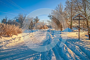 Pogost-Sable village in Novgorod Oblast.Russia