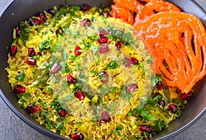 Poha jalebi