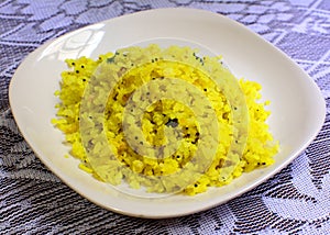 Poha: a popular Indian breakfast or snack