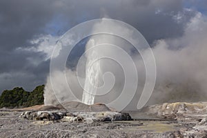 Pohutu Geyser, Rotorua, New Zealand photo