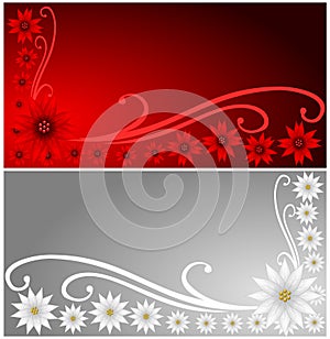 Poinsettia Banners