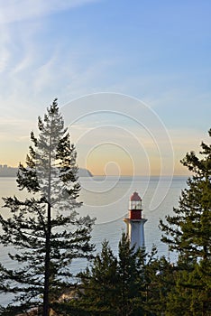 Point Atkinson Lighthouse at sunrise