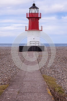 Point of Ayre Lighthouse on the Isle of Man