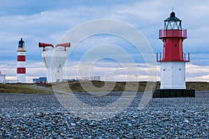 Point of Ayre Lighthouses and foghorn on the Isle of Man