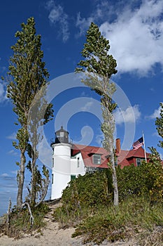 Point Betsie Lighthouse in summer