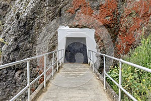 Point Bonita Lighthouse Tunnel Entrance In The Rock.