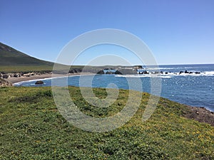 Point Buchon Trail - wildflowers, bluffs and caves with ocean view