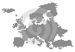 Point - Dotted Europe Map