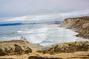 Point Fabril Beach, between Peniche and Praia d'El Rei (King's Beach) in the Portuguese central western coast