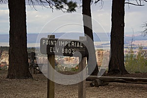 Point Imperial Overlook Sign