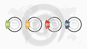 6 Point 3D Shape Infographic Element for Business