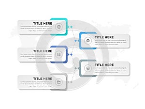 5 Point 3D Shape Infographic Element for Business