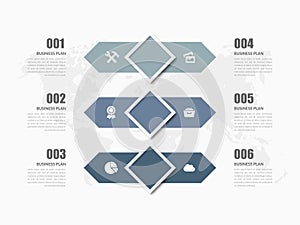 4 Point Infographic Element for Business Target