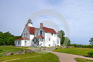 Point Iroquois Lighthouse On Lake Superior