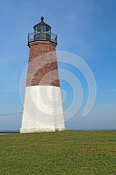The Point Judith Light on the Rhode Island coast