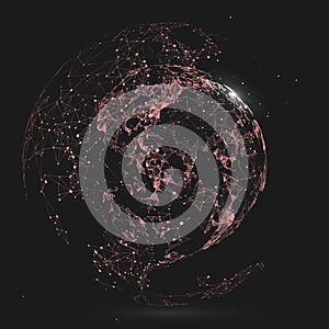 Point, Line and constitute an abstract map of the world.