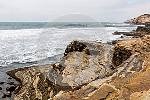 Point Loma Tidepools Eroded Cliffs in San Diego