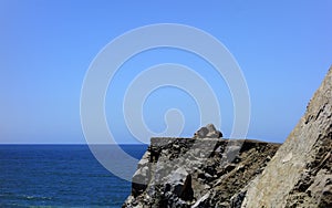 At Point Mugu Cliff, SoCal