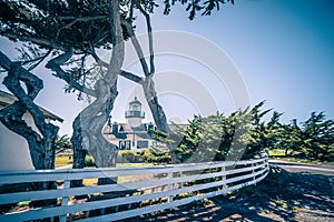 Point Pinos Lighthouse in Monterey California photo