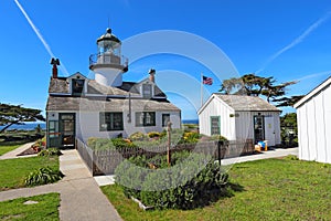 Point Pinos lighthouse in Pacific Grove, California photo