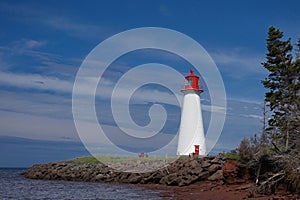Point Prim Lighthouse on Prince Edward Island, Canada