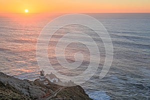 Point Reyes Lighthouse, Sunset. Point Reyes National Seashore, North California, USA
