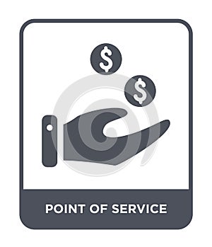 point of service icon in trendy design style. point of service icon isolated on white background. point of service vector icon