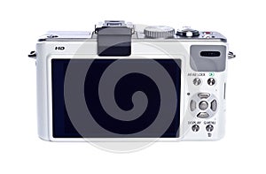 Point and Shoot Digital Camera Isolated on White
