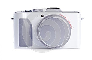 Point and Shoot Digital Camera Isolated on White