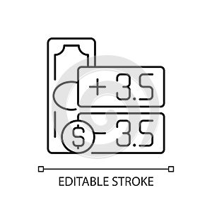 Point spread linear icon