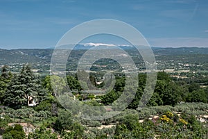 Point of view of Mont Ventoux from Luberon