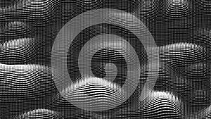 Point wave noise texture. Abstract dot background. Technological cyberspace background.