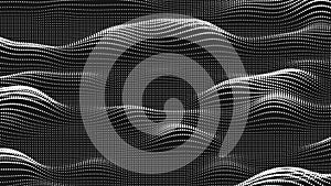 Point wave noise texture. Abstract dot background. Technological cyberspace background.