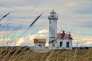 Point Wilson Lighthouse in Fort Worden State Park, Port Townsend, Washington