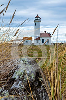 Point Wilson Lighthouse in Fort Worden State Park, Port Townsend, Washington