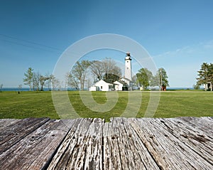 Pointe aux Barques Lighthouse, built in 1848