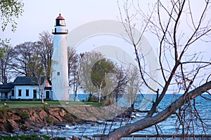 Pointe aux Barques Lighthouse, built in 1848